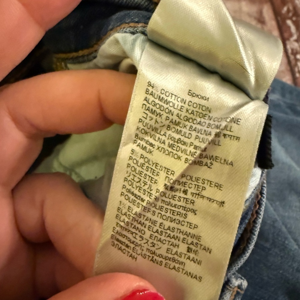 7 For All Mankind Women's Blue Slim Jeans - Picture 7 of 7